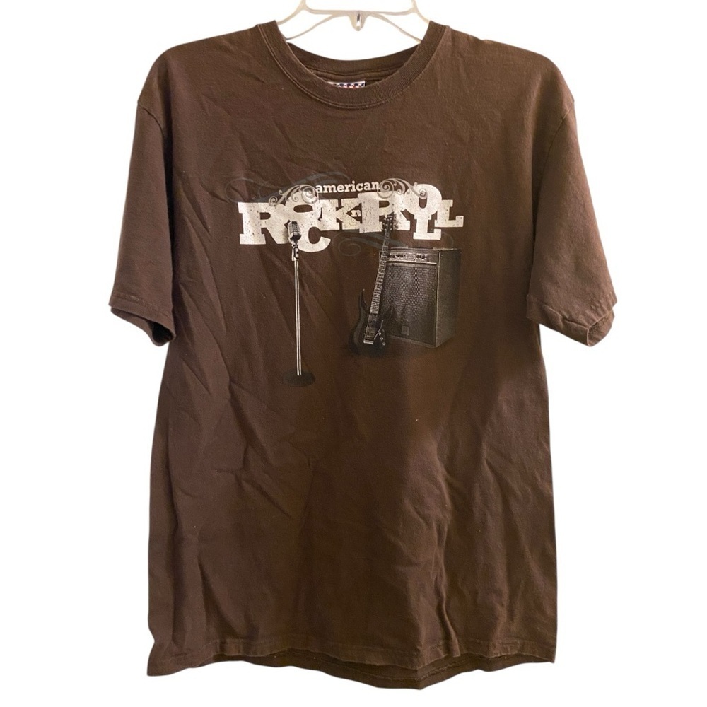 Men’s Brown Rock n Roll T-Shirt